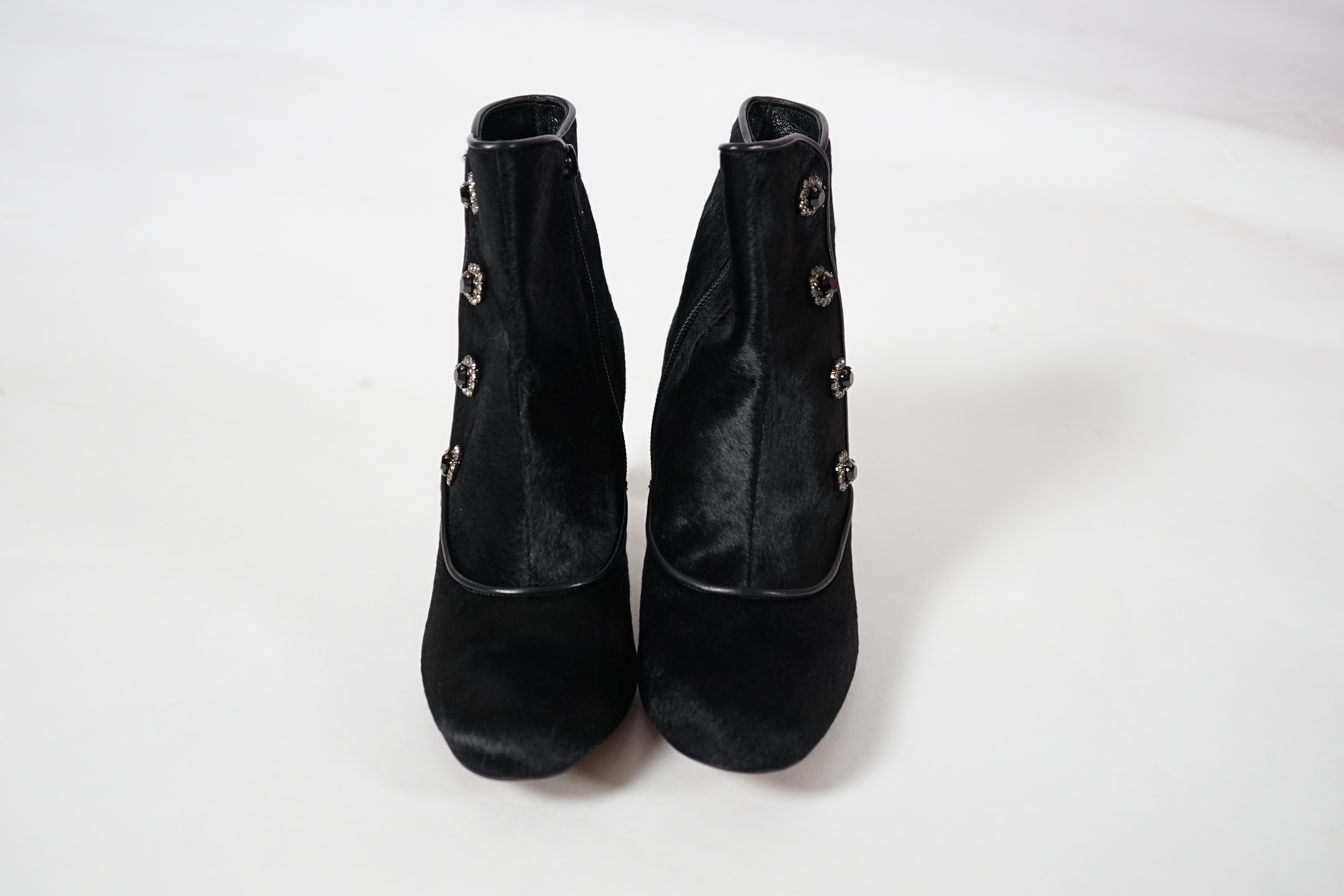 A pair of vintage Lulu Guinness black Jolene lady's boots, size 6